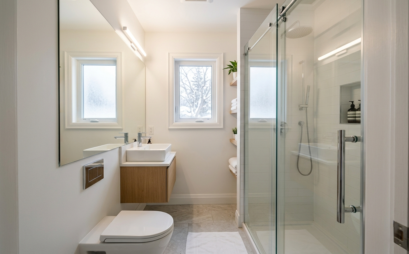 Glass Shower Doors Small Bathrooms