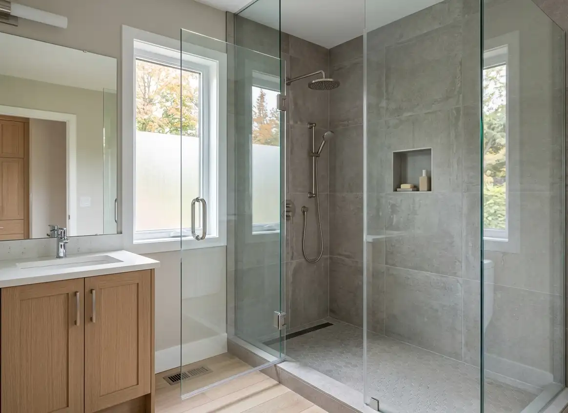 Glass shower door